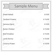 The Stag And Hounds menu