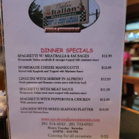 O'riada's menu