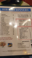 Bradshaws menu