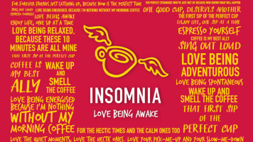 Insomnia menu