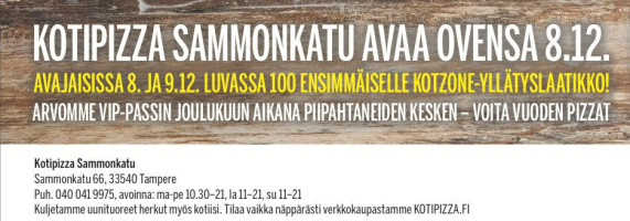 Kotipizza Kaleva Sammonkatu Tampere logo