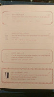 Bourne Hollingsworth menu