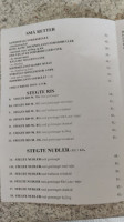 Hong Kong Grill menu