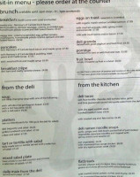 Broughton Delicatessen And Cafe menu