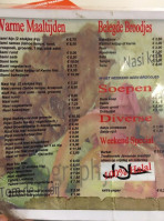 Padjak De Smeltkroes Bv Amsterdam menu