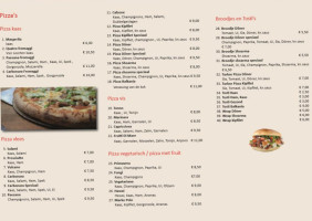 Pizzeria Kimberley menu