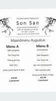 Son San Millingen Aan De Rijn menu