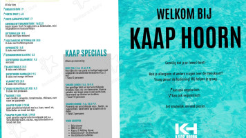 Kaap Hoorn menu