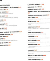 Grand Café Fabels menu