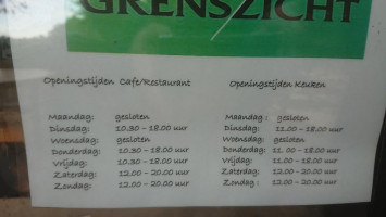 Cafeant Grenszicht menu