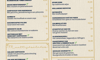 Brasserie 't Vliegend Paard menu