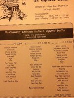 De Chinese Muur Wolvega menu