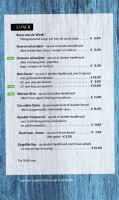 Café Waddenzee menu