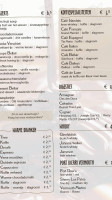 Bistro Bellair menu
