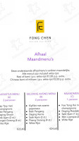 Fong Chen menu