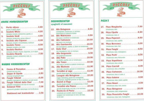 Pizzeria Piccoli SintOedenrode Geverifieerd menu