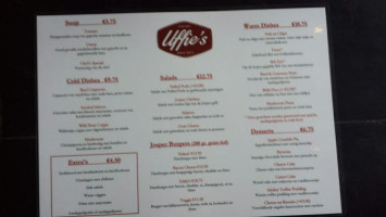 Uffie's menu
