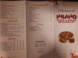 Milano Pizzaresturant Ans menu