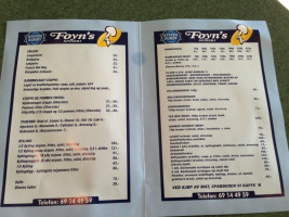 Foyns Gatekjokken menu