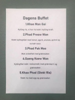 Khantong Thai Take Away menu