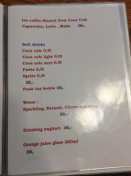 Ippi Marina menu