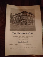 The Woodman menu