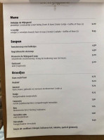 Brasserie De Wijngaard menu