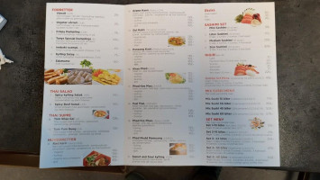 Tony’s Sushi Og Thai menu