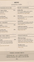 Sofias Cafe menu