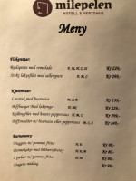 Milepelen Hotell Vertshus menu