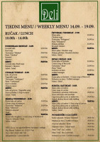 Deli menu