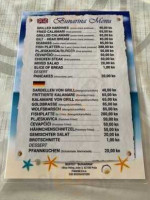 Bunarina menu