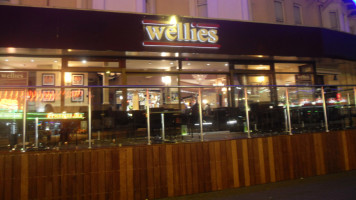 Wellies inside