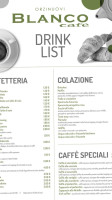 Blanco Cafe menu