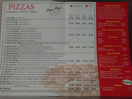 Pizza Plaza menu