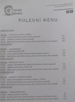 Čebínská Chaloupka menu