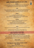 Restaurace V Ruthardce menu