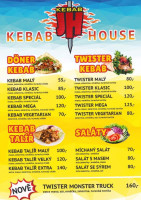 Kebab A&j House Doner Jh Kebab menu