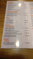 Penzion Kozabar menu