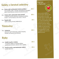 Café Záložna menu