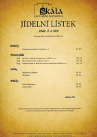 Hotelová Restaurace Malý Pivovar menu