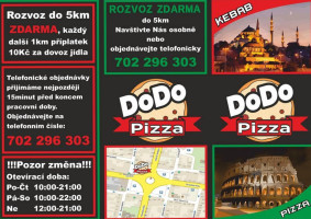 Pizza Dodo menu
