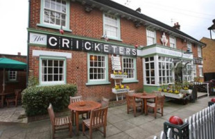 Cricketers inside