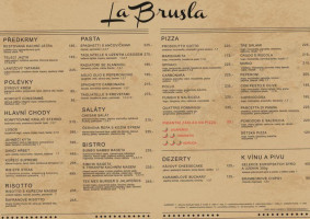 La Brusla Nuova menu