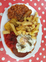 Maggie's Chippy Breakfast inside