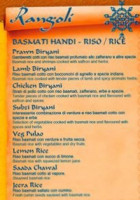 Rangoli Indian Padova food