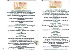 Parva Domus menu