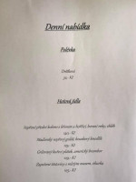 Penzion A Restaurace U Kiliána menu