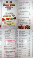 Koon Wah Chinese Take Away menu