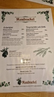 Rauhrackel Ab menu